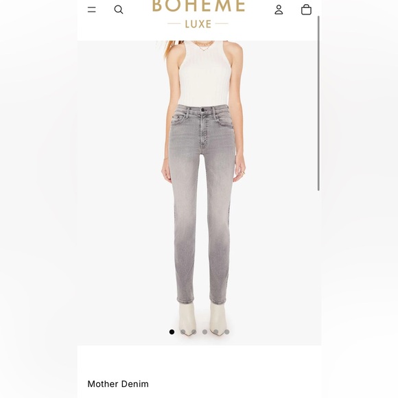 MOTHER THE MID RISE RIDER SKIMP NWT - Picture 3 of 11